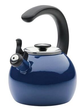 Circulon 2 Quart whistling navy teakettle